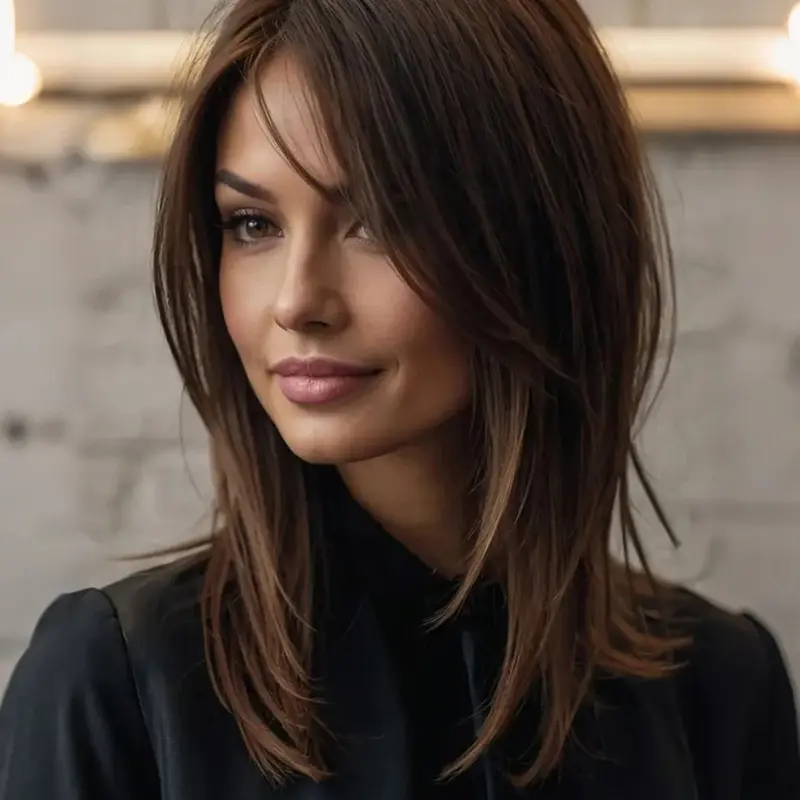 16 Inch Short Straight with Bangs, Synthetic Fiber Hairpiece for Daily Wear, Party, Street Style, Easy Maintenance, Convenient Wigs, All Ages, Synthetic Material Wigs
