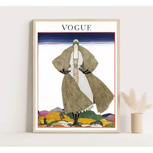 Vintage Vogue Cover | Vintage Vogue Advertising | Vintage Fashion Poster | Bedroom wall art | 12x16 inches poster. POSTER