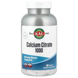KAL Calcium Citrate 1000, 180 Tablets (333 mg per Tablet)