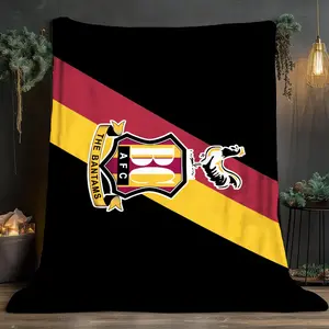 Bradford City Stripe Print Soft and comfortable home blankets, small throw blankets, nap blankets, perfect Christmas gifts for friends and besties. Super soft heat-pressed blankets.Y251219106