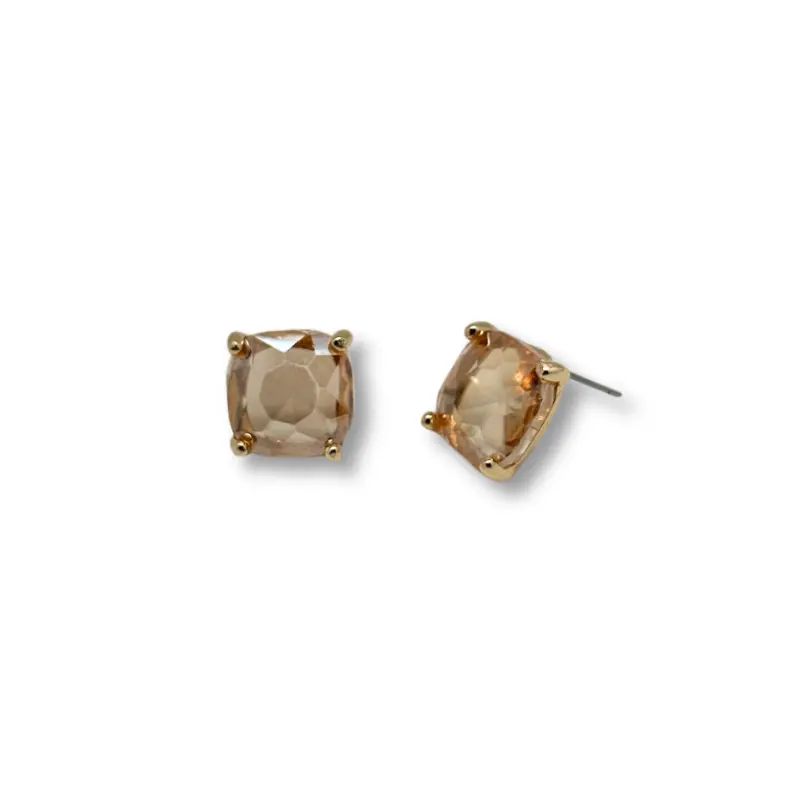 The Bella Stud Earring - Amber