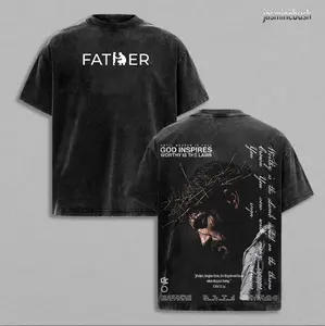 FATHER , FORGIVE THEM Vintage Jesus Christian Oversized T-Shirt / Tank Top / Hoodies, God Inspires Faith Graphic Tee, Religious Streetwear, Gospel Worship Shirt, Gift for Believers