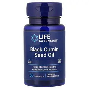 Life Extension Black Cumin Seed Oil, 60 Softgels (500 mg per Softgel)