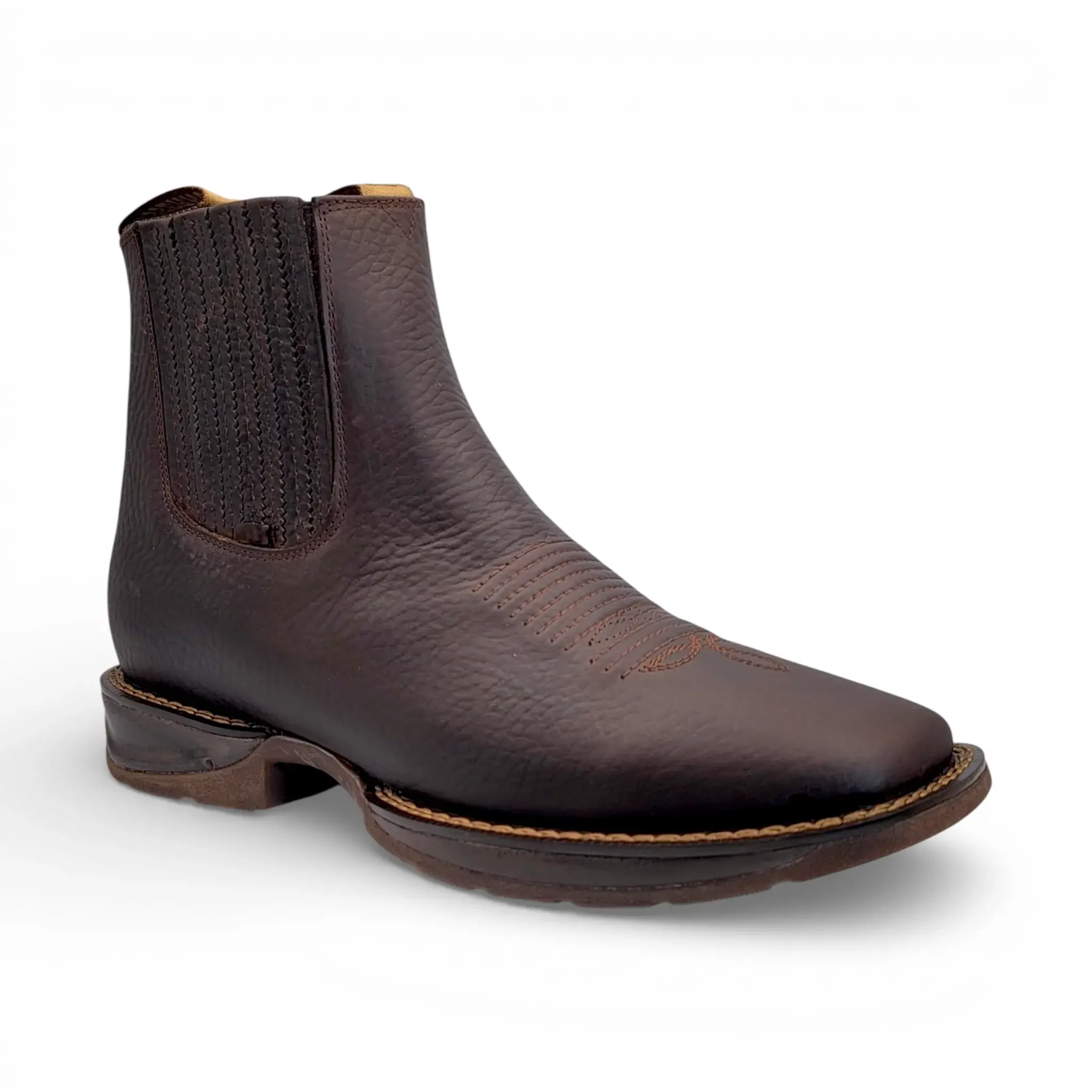 Men’s Lightweight Rubber Sole Botin in Chocolate – GB2 Men’s Lightweight Rubber Sole Botin in Chocolate – GB2
