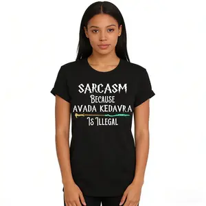 Harry Potter Avada Kedavra Vacation Graphic Cotton T-Shirt Wizard School Trending Tee