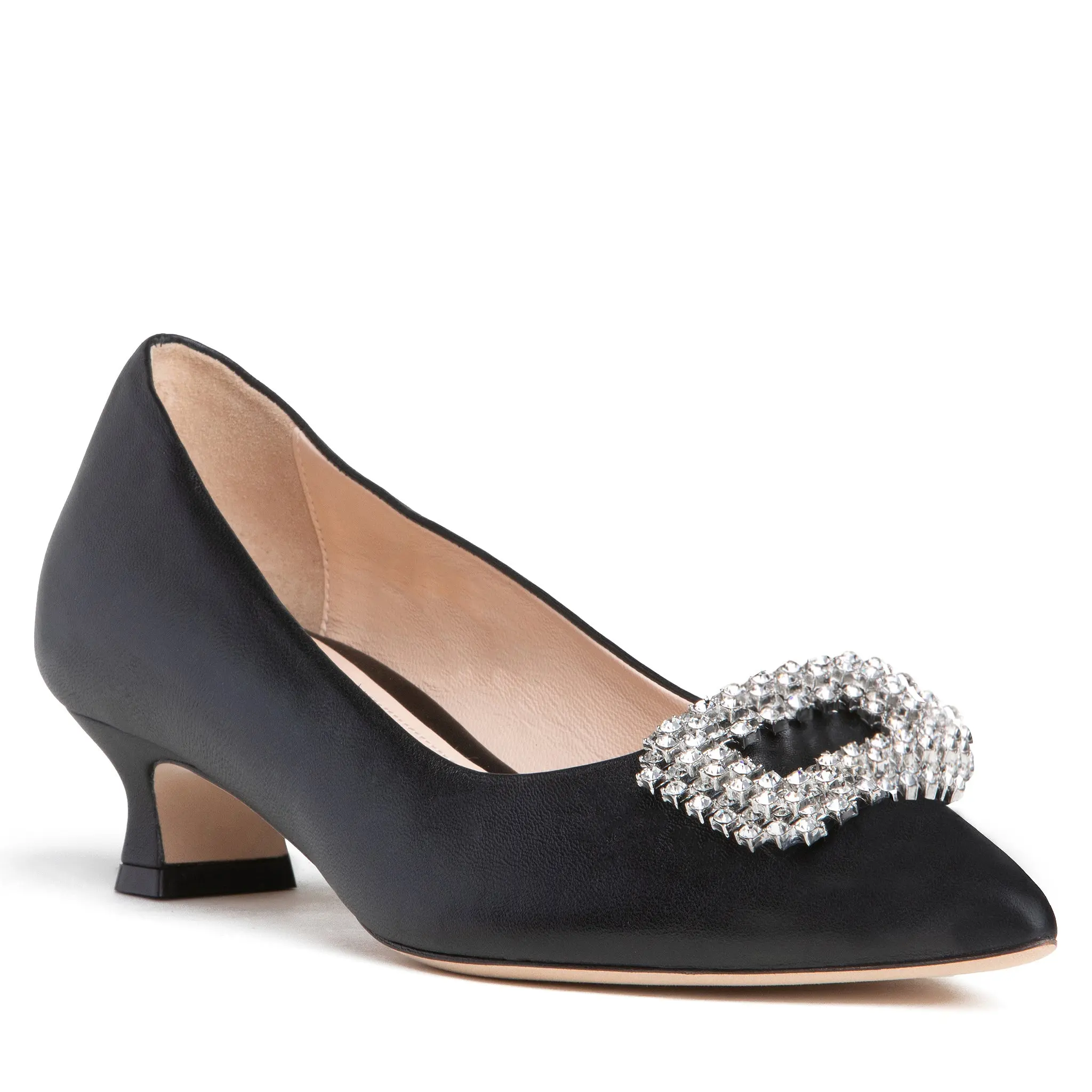 Elsie Micro Heel Leather Pump