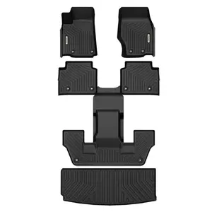 YINTATECH 3D Molded Floor Mats Liners for 2021-2025 Jeep Grand Cherokee L All-weather TPE