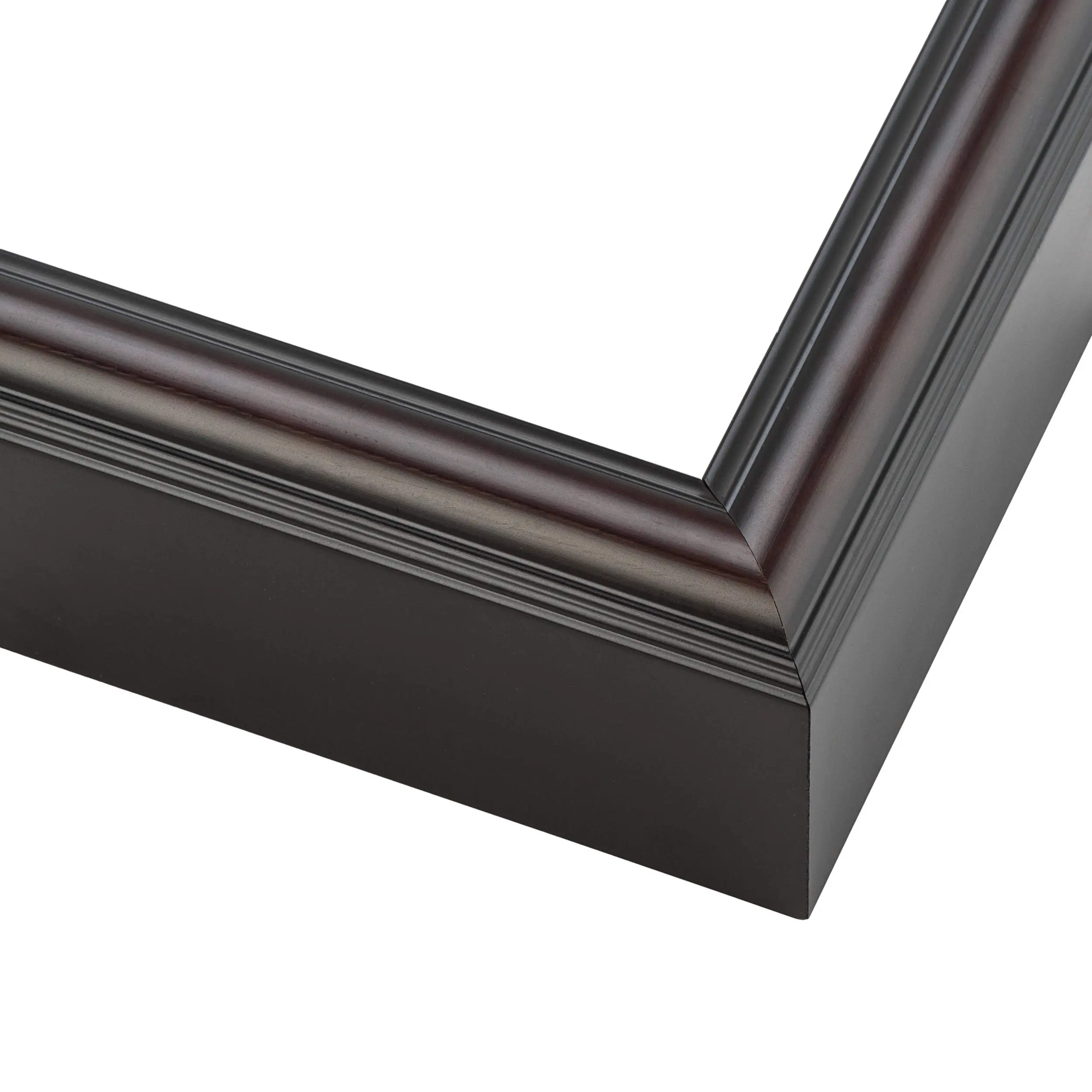 9x12 Shadow Box 1.75" Deep Brown Picture Frame - UV Acrylic, Foam Board Backing, Hanging Hardware