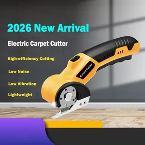 ADESKE 4V Cordless Electric Scissors, Brushless Motor, Multi‑function Cutting Tool for Fabric, Leather, Carpet, Cardboard, with Safety Lock, LED Light, Type‑C Rechargeable, for DIY Sewing Craft Home Use