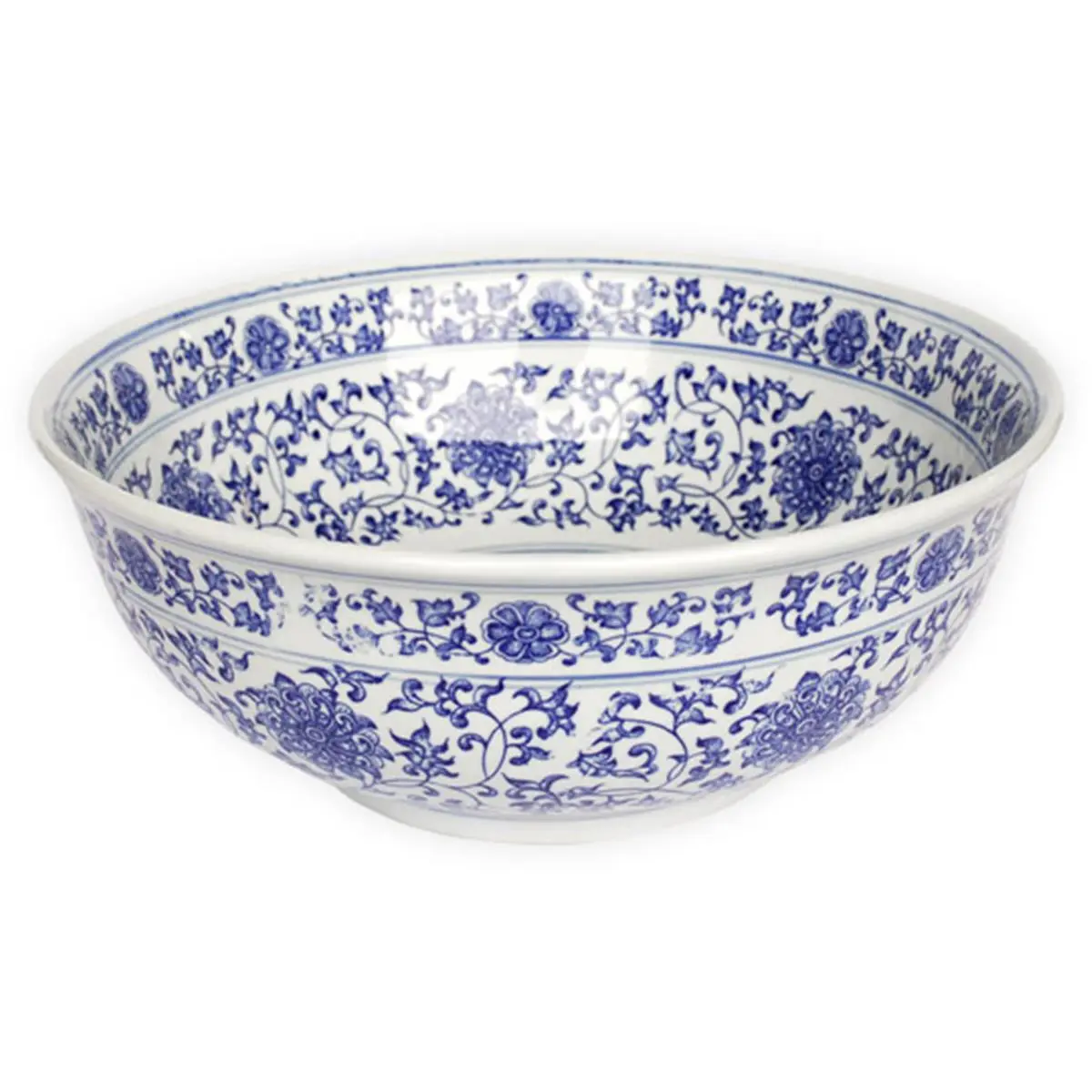 Eden Bath EB-PS01 Ming Dynasty Porcelain Vessel Sink, 1-Year Warranty, 15 lbs Weight, No Overflow Design, No Mounting Ring, 1.75" Drain - Home Improvement Bathroom Fixture, Drain 1.75"