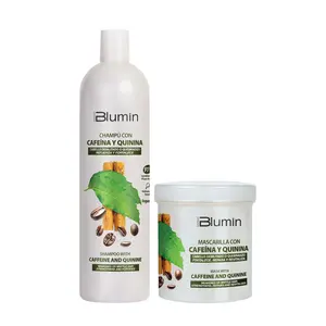 Blumin Kit With Caffeine and Quinine - Shampoo 1000ml + Mask 700ml ideal for weakened hair Restore Haircare