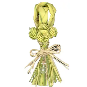 Spiritual Witch Altar Besom Broom - Manifesting Altar Witch Broom for Ritual - Magical Home Decor - Witch Altar Accessories - Ritual Supplies for Manifesting - Manifesting Tools with  Jar Fillers for Spellwork - Gift idea for Witch Altar Ornaments Glass