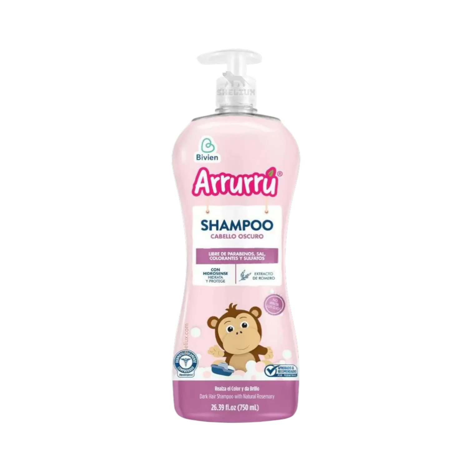 Arrurrú - Dark Hair Shampoo 750 ml – Paraben & Sulfate Free