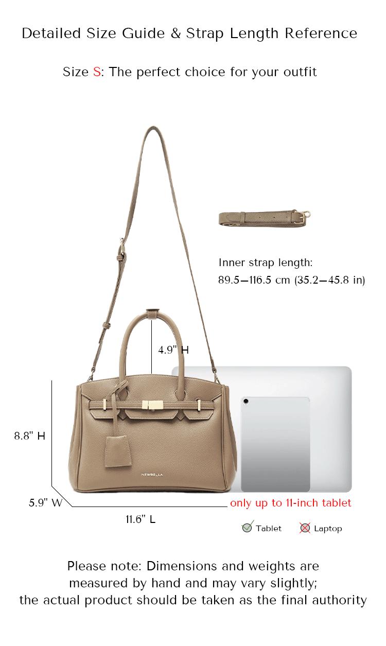 NEWBELLA Miranda Women's S Size Top Handle PU Leather Minimalist Tote Bag - Stylish Handbag, Everyday Accessory for Women, Bags,back to school,back to school haul
