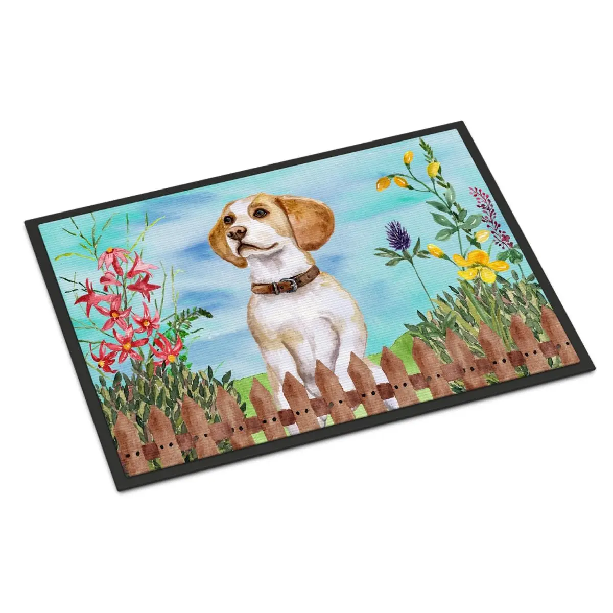212 MAIN Beagle Modern Indoor Rug - 24x36 in Durable Textile Mat, Printed Surface, Rubber Backing, Versatile Use for Indoor Spaces