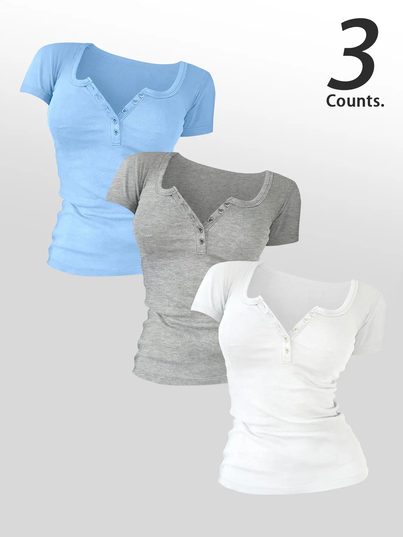 Light blue + silver + white