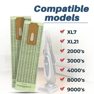 8 Pack for Oreck CC Style Vacuum Bags, Compatible with all Oreck XL Upright Vacuums - Replacement Part No. CCPK8DW