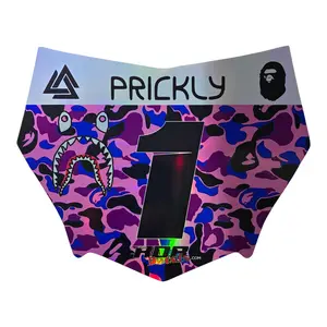 MotoCutz  Plate Decal — Purple/ Pink/ Blue Designer Camo (Holographic Chrome)