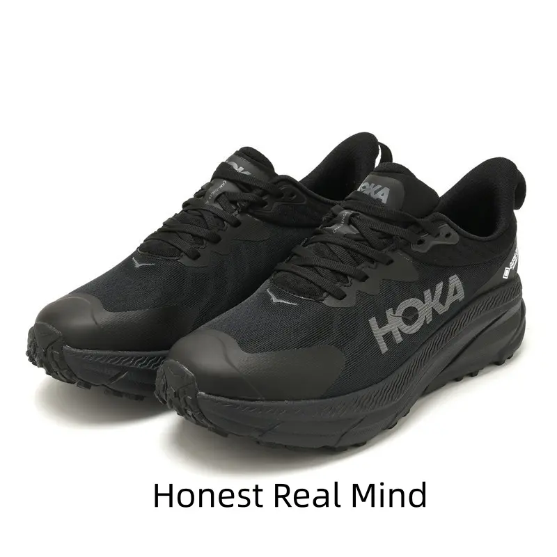 Matte All Black Trail Sports Sneakers, Max Airflow Breathable Mesh for Mountain Hiking & Off-road Running, Full Original Packaging