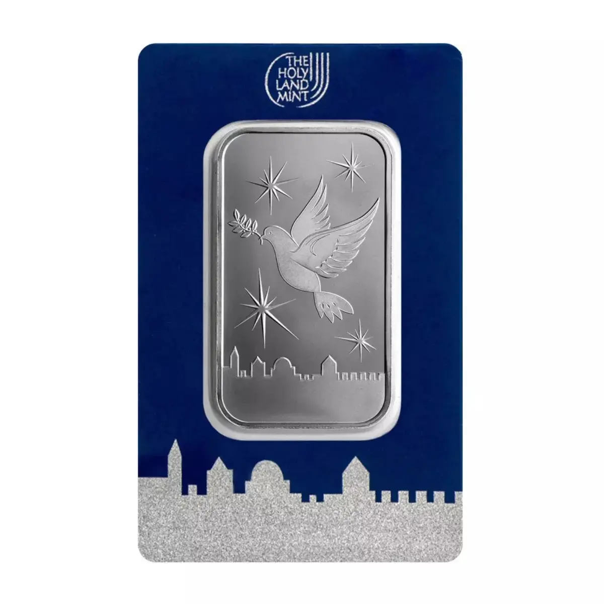 Holy Land Mint Dove of Peace 1 oz Silver Bar - In Assay Card Holy Land Mint Dove of Peace 1 oz Silver Bar - In Assay Card