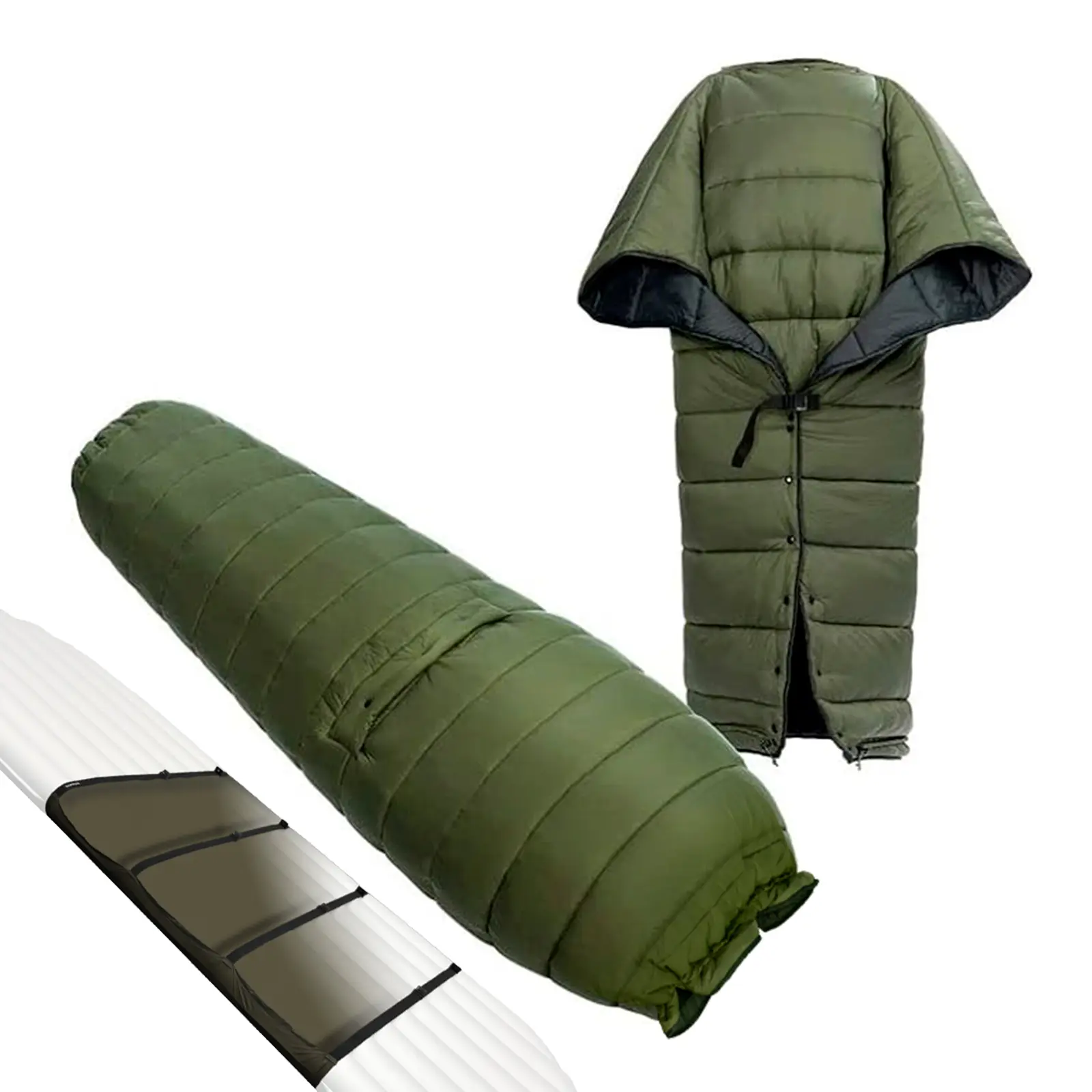 Onewind 3-in-1 Ultralight Topquilt for Adults, 20°F Wearable Mummy Sleeping Bag & Poncho, 86inch Windproof with Modular Footbox for Backpacking, Quick-Drying, Removable & Washable, Hammock Camping, Recycled Nylon, Windproof Warmth, Tuckaway Compact