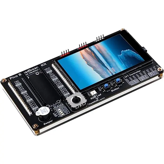 52Pi GPIO Expansion Module for Raspberry Pi Pico/Pico W - 1x3.5" Capacitive Touch TFT LCD, RGB Light, Buzzer, Joystick, 4x Copper Pillar, 4x M2.5 Nuts, Acrylic Panel for Control-Enhanced Projects & Interaction, 1 X 3.5" Capacitive Touch Tft