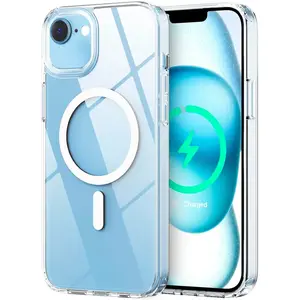 Entronix [Magnetic] Case Compatible with iPhone 16E - [Hard Back] Clear Cover