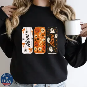 Gift for halloween Party, Spooky Season Alani Sweatshirt – Trendy Halloween Graphic for Women
