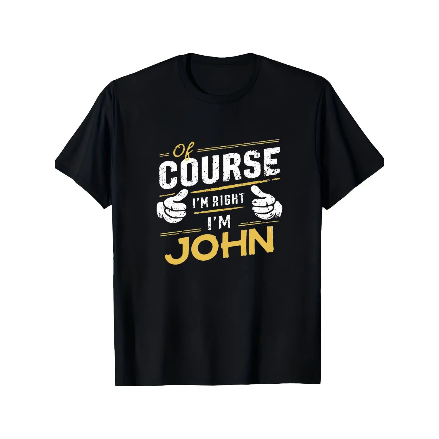 Streetwear 'I Am John' Graphic T-Shirt, Unisex Cotton Blend Shortsleeve Tee, Soft Relaxed Fit Casual Top for Summer, Tshirt