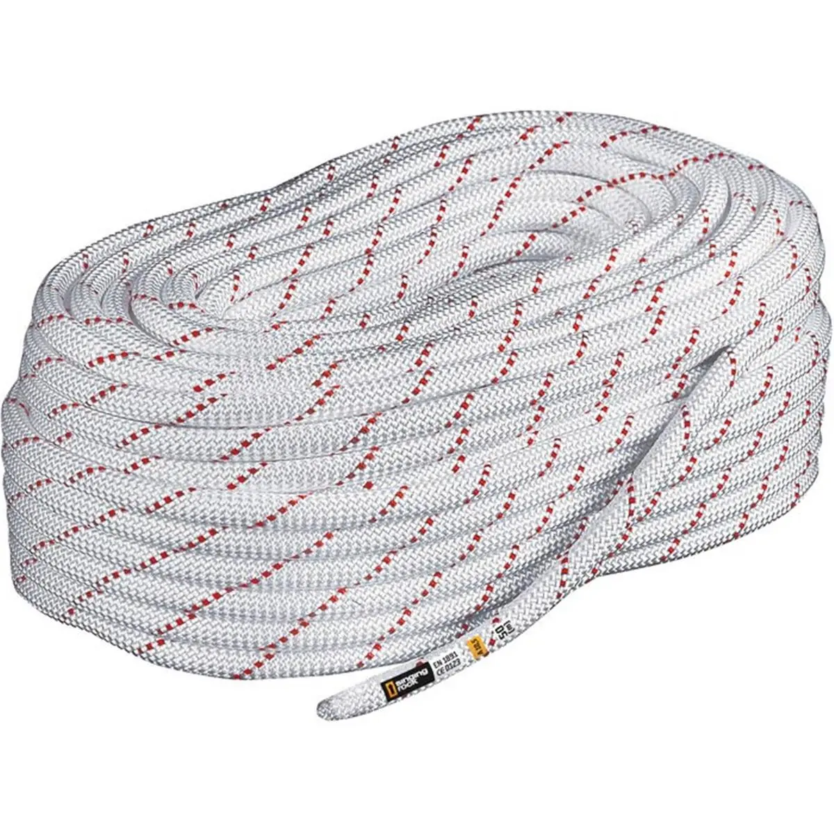 Singing Rock R44 NFPA Certified Static Rope - 10.5mm x 200 ft, White, 80g/m, CE Certified, EN189 Type A, for Outdoor Sports Fishing, 80 Grams/Meter