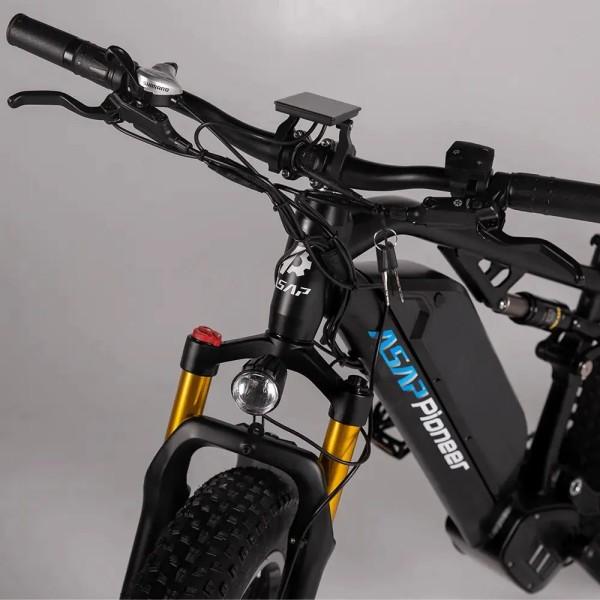 ASAP Pioneer XF-980 A6061 Mountain Ebike with Fat Tires Durable Frame 1000W Dual Motor 45 MPH for Off-Road Adventures Enhanced Terrain Performance