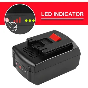 2 Packs BAT609 18V 6000mAh Lithium Battery Replacement for Bosch 18V Battery BAT609 BAT610G BAT618G BAT619 BAT621 BAT620 Cordless Power Tool Battery