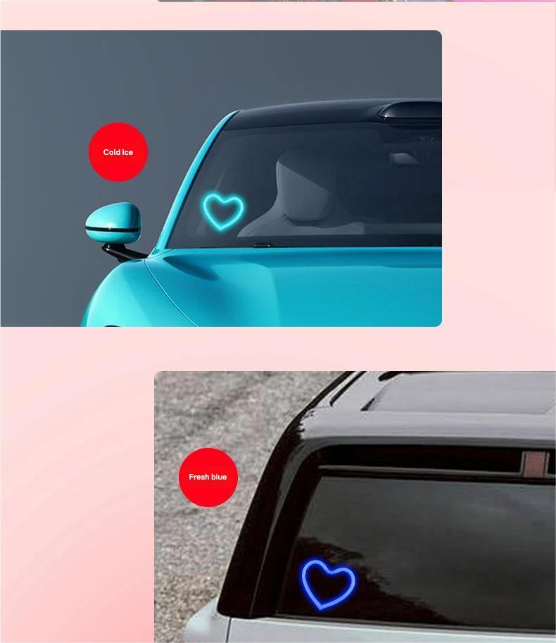 [Holiday Haul] Solar Powered Car Heart Light with Vibration and Light Sensor Multiple Lighting Modes Perfect for Party Gifts and Decorations