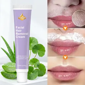 SUMIFANG Facial Hair Removal Cream 20g | Ceramides + Panthenol repair the skin barrier, gentle and non-irritating | Quickly removes unwanted hair from the lips, eyebrows, and face without damaging the skin.