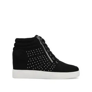 CLARITY HIGH TOP WEDGE SNEAKER - Black Stud CLARITY HIGH TOP WEDGE SNEAKER - Black Stud