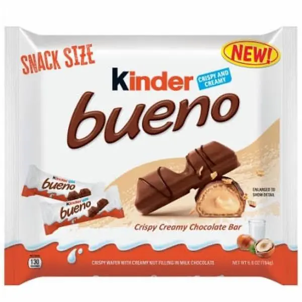 Kinder Bueno Snack Size Chocolate Bars – 6.8 oz Bag