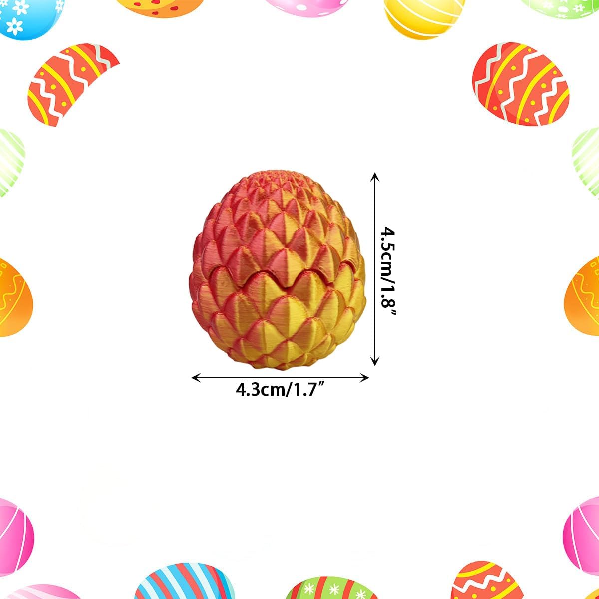 6 PCS Mini 3D Printed Dragon Eggs with Toys Inside – Prefilled Easter Eggs for Kids, Boys & Girls, Easter Basket Stuffers, Gifts & Party Favors 6 PCS Mini 3D Printed Dragon Eggs with Toys Inside – Prefilled Easter Eggs for Kids, Boys & Girls, Easter Basket Stuffers, Gifts & Party Favors