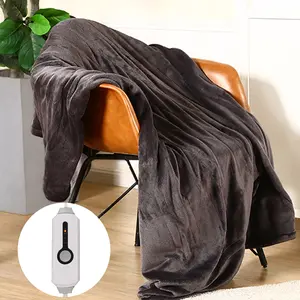 Electric Blanket Throw Size Rapid Heating & Durable 4 Heat Settings, 3-Hour Smart Auto Shutoff, Machine Washable, Ideal for Sofa & Office Use