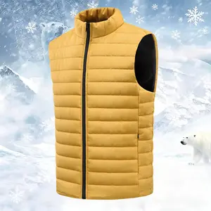 2025 New Winter Men's Sleeveless Warm Vest Jacket Thickened Casual Business Outdoor Sports Waistcoat