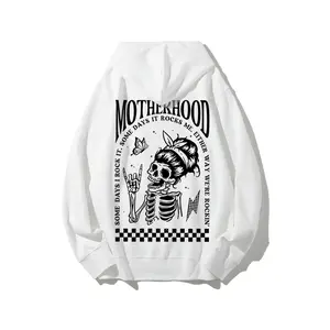 Motherhood Some Day I Rock it Hoodie, Mama Hoodie, Mom Hoodie, Motherhood Rock Skeleton Hoodie, Rocker Mom Gifts, Mothers Day Gift Hoodie Printed Unisex Casual Hoodie