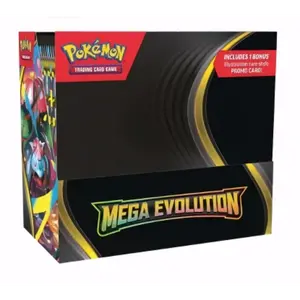 Pokemon TCG Mega Evolution ME01 Enhanced Booster Display Box with 36 Packs and 1 Bulbasaur Promo Card for Powerful Pokémon Strategy Trading Cards Box Collectible Trading Cards