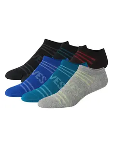 Hanes Moves Breathable Mesh Men’s No Show Socks Shoe Sizes 6-12 6-pairs Men's Underwear Multi Pack Comfortable Fit Soft Stretch Fabric Hmmv90