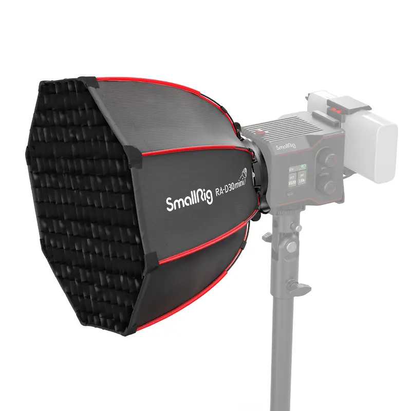 SMALLRIG Mini Parabolic Softbox with Honeycomb Grid RA-D30 (23cm Fold Pack, 29cm, 290g) - Quick Release Camera & Lighting Accessories, Portable Setup, Soft COB Diffusion for RC 60B COB LED Video Light, Photo Lighting Gear with Carrying Bag - 4358