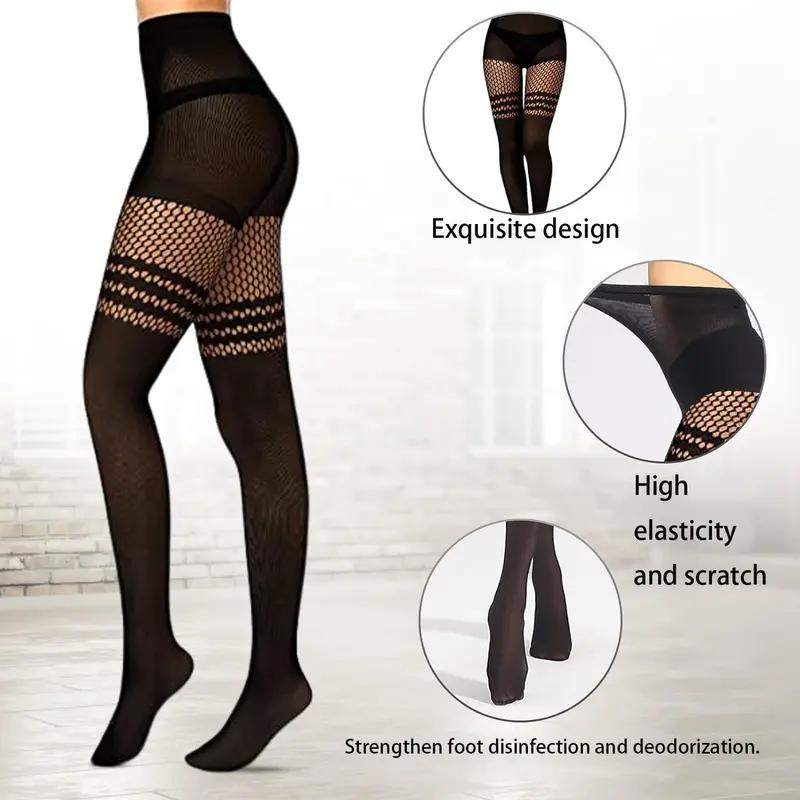 Stockings Fashion Letter Tights for Women 3 Pairs Lace Leggings High Waisted Pantyhose Stockings