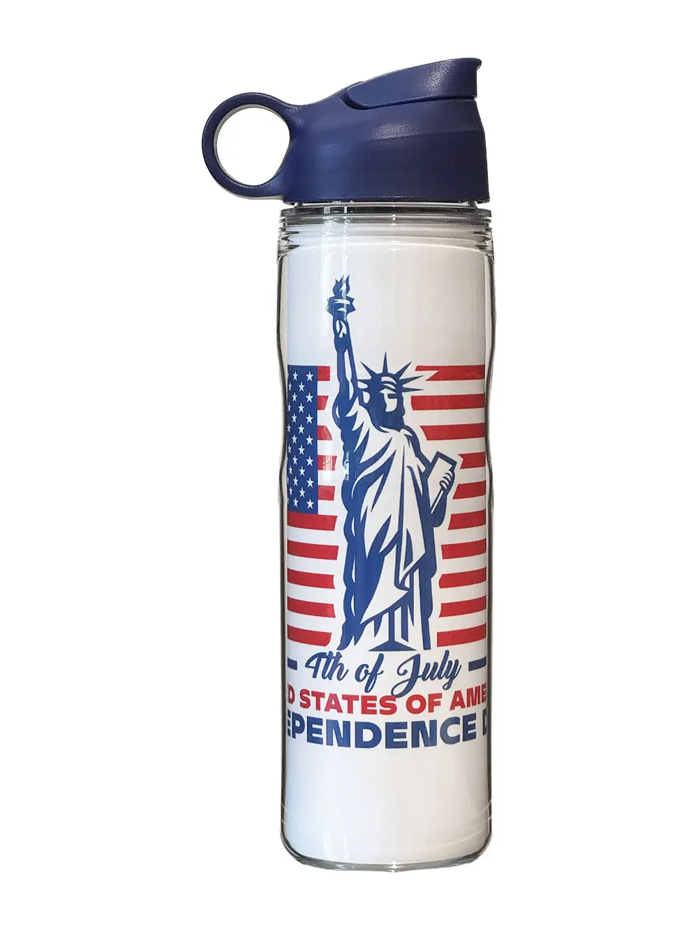 Statue of Liberty | Custom Water Bottle | #America250 Patriotic 1776-2026 Milestone Gift | Unique Creative Drinkware Tumbler | 19 oz Leakproof 2-Walled Durable Tritan