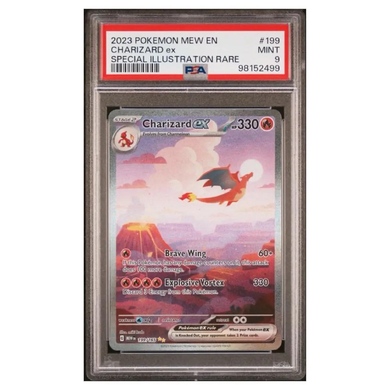 PSA 9 Charizard Ex #199 SAR 151 English - TikTok Shop