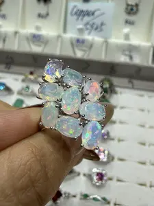 Iries(10857)gc.Multi-opal s925 ring