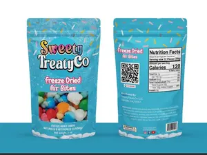 Sweety TreatyCo TikTok Viral Freeze Dried Candy Air Bites Crunchy Chewy Snack Sweet & Sour Flavor Bonbon Treat
