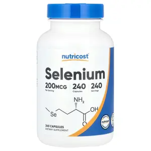 Nutricost Selenium, 200 mcg, 240 Capsules