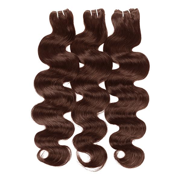 #4 Chocolate Brown Body Wave Human Hair Bundles 15A Grade Brazilian Human Hair Bundles 100g per Bundlle 1/3/4 Bundles For Women